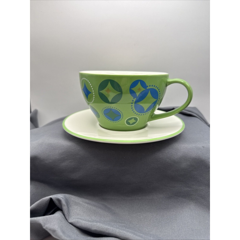 Starbucks 2006 Holiday Christmas Elf Stocking Coffee or Tea Cup & Saucer VTG